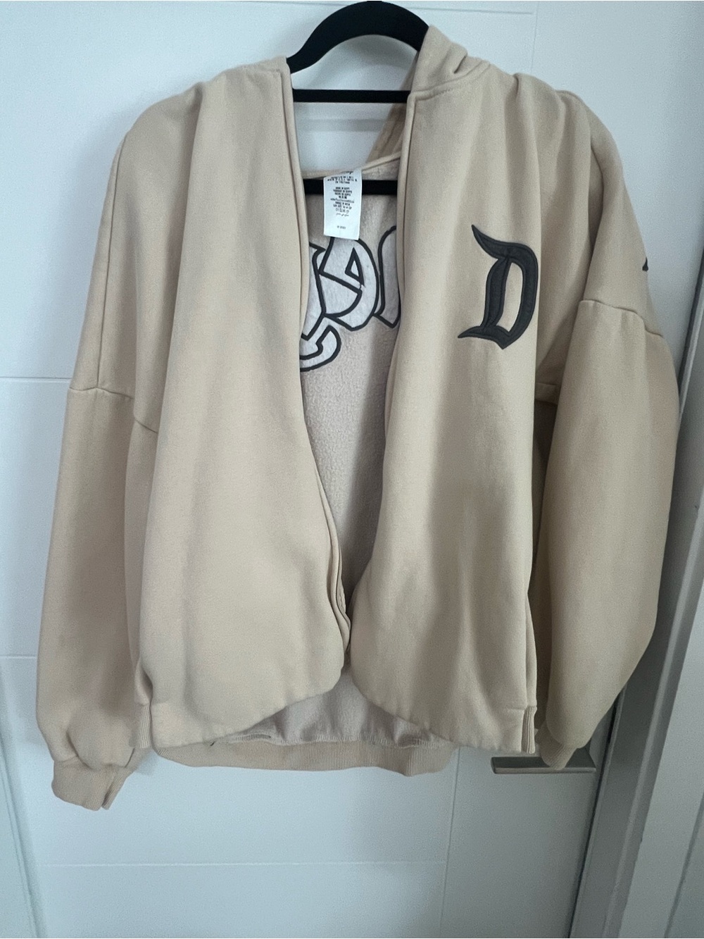 Disneyland beige zip up hoodie